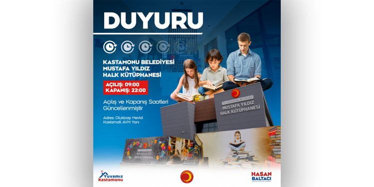 Belediye, kütüphane saatlerini güncelledi