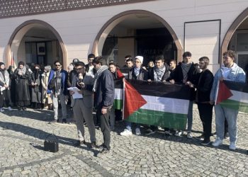 Üniversitelilerden Filistin’e destek