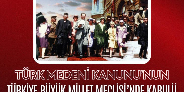 CHP Kadın Kolları’ndan Türk Medeni Kanunu’nun Kabulüne İlişkin Basın Açıklamasısı