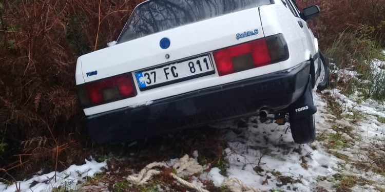 Uçuruma yuvarlanmaktan ağaçlar kurtardı