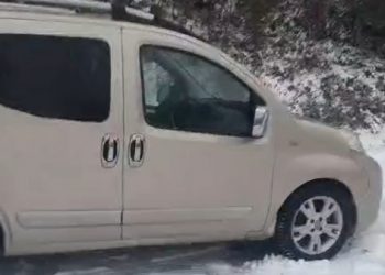 Mahsur kalan sürücüden videolu yardım çağrısı