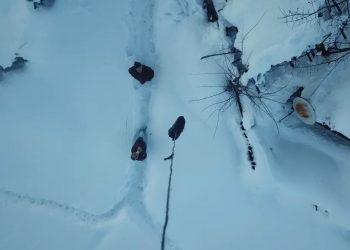 Yolu kapanan köydeki hasta için ilginç çözüm: Dron şifa için uçtu