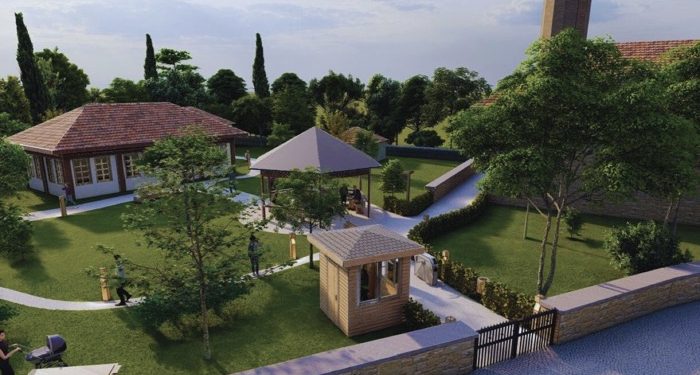 Mahmut Bey Camii ziyaretçi merkezi için ilk adım