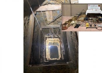 Yerin altına asansör sistemi kuran defineciler suçüstü yakalandı