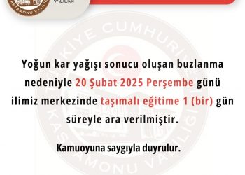 Taşımalı eğitime 1 gün ara