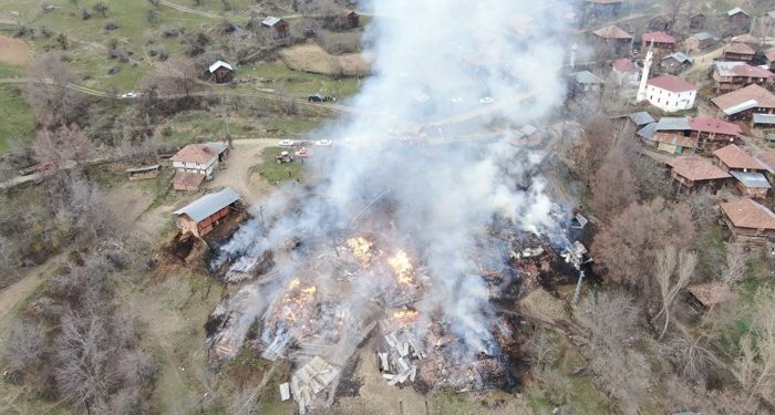 Taşköprü Bozarmut’ta büyük yangın